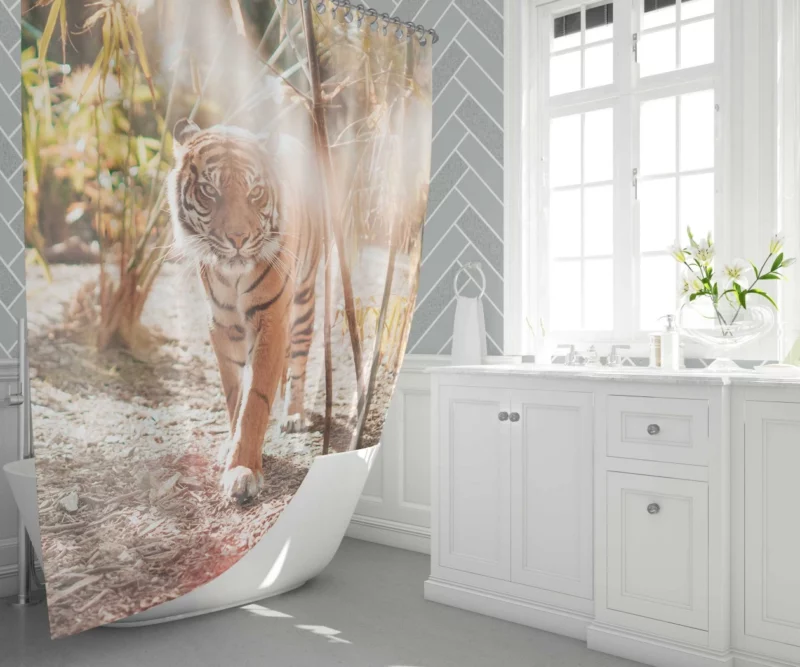 Tiger Resilient Shower Curtain 1