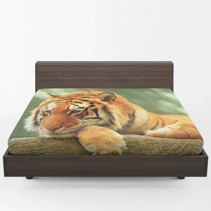 Tiger Rest A Moment of Tranquility Fitted Sheet