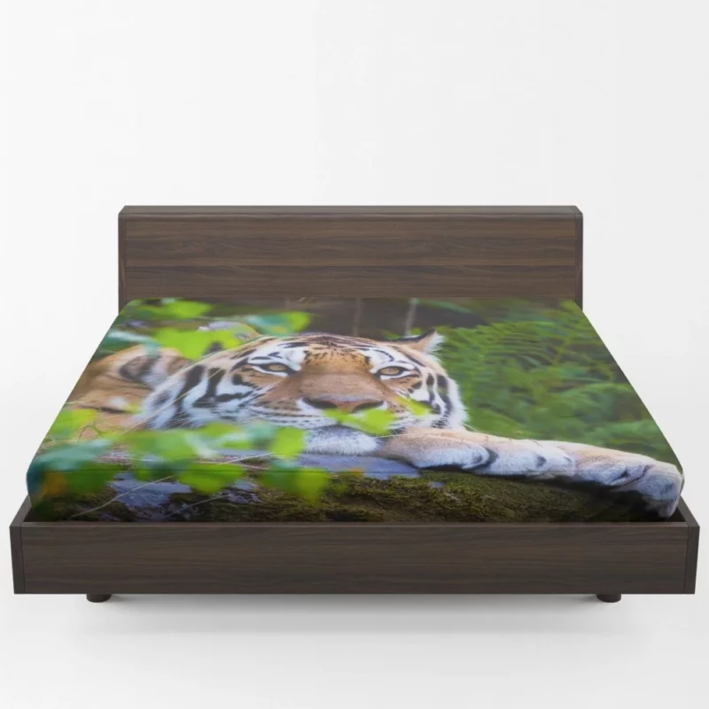 Tiger Serene Rest Wilderness Majesty Fitted Sheet