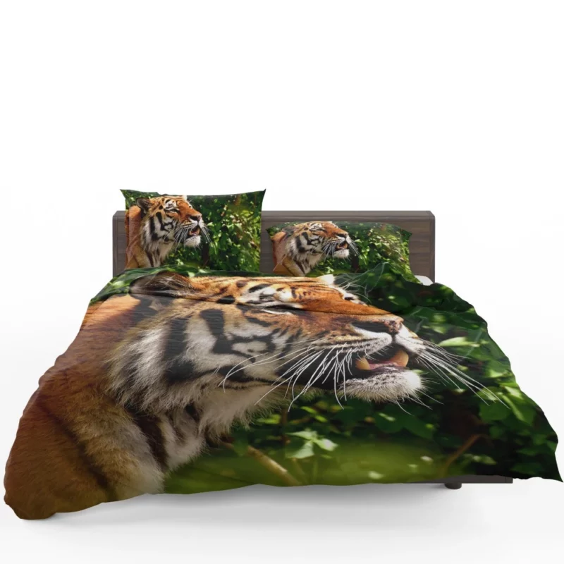 Tiger Stare Amidst Wilderness Bedding Set