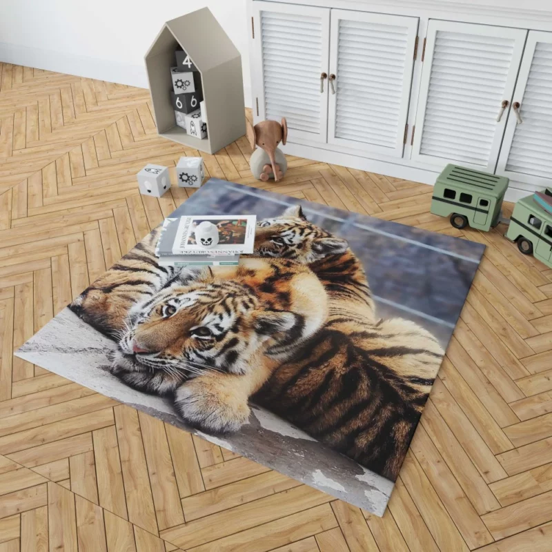 Tiger Stare Ferocious Rug 1