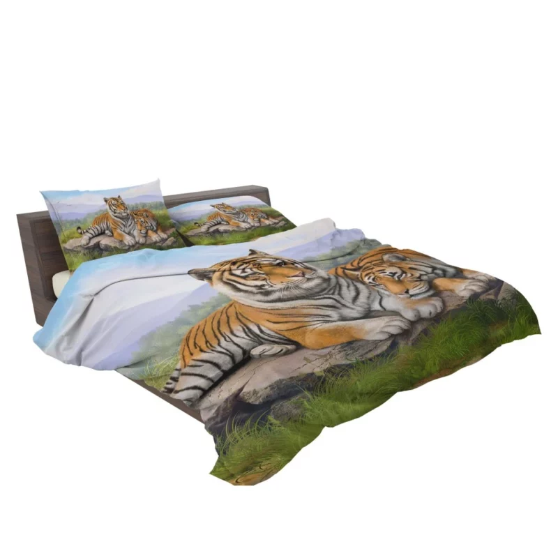 Tigers Fierce Gaze Wilderness Majesty Bedding Set 2