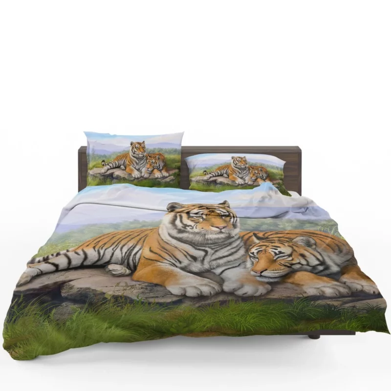 Tigers Fierce Gaze Wilderness Majesty Bedding Set