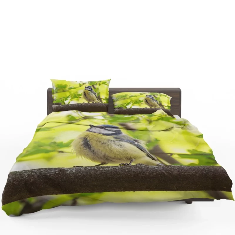 Titmouse Delicate Pose Branch Dweller Bedding Set