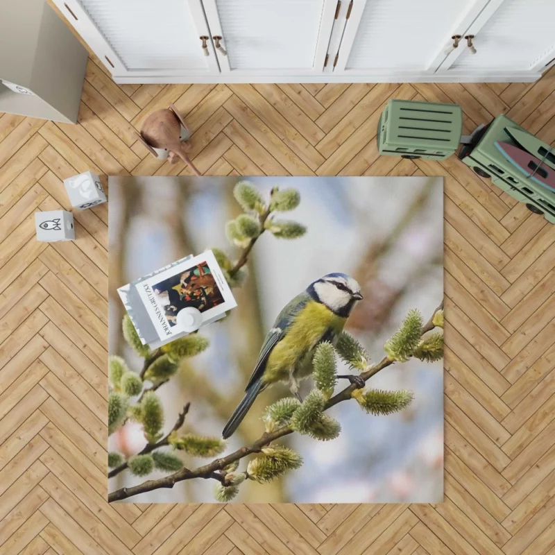 Titmouse Delicate Presence Aerial Beauty Rug