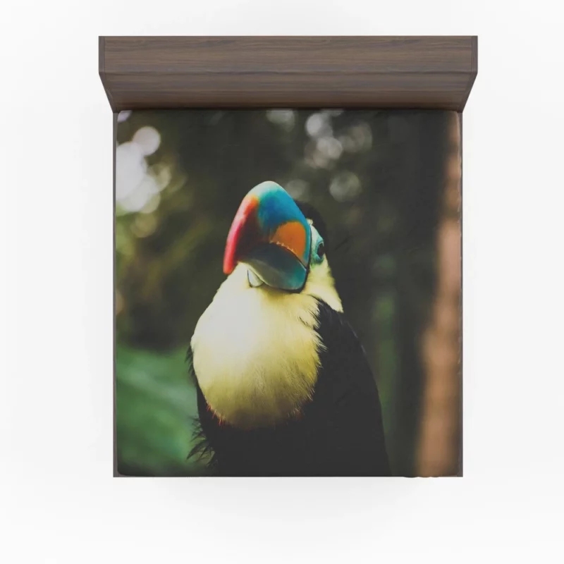 Toucan Colorful Beak Tropical Charm Fitted Sheet 1