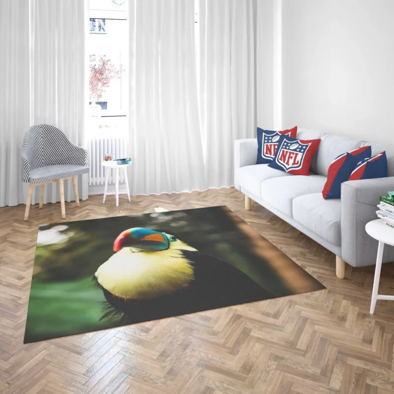 Toucan Colorful Beak Tropical Charm Rug 2