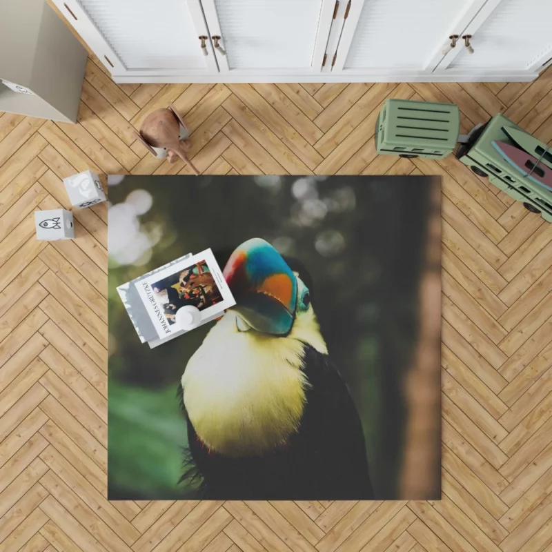 Toucan Colorful Beak Tropical Charm Rug