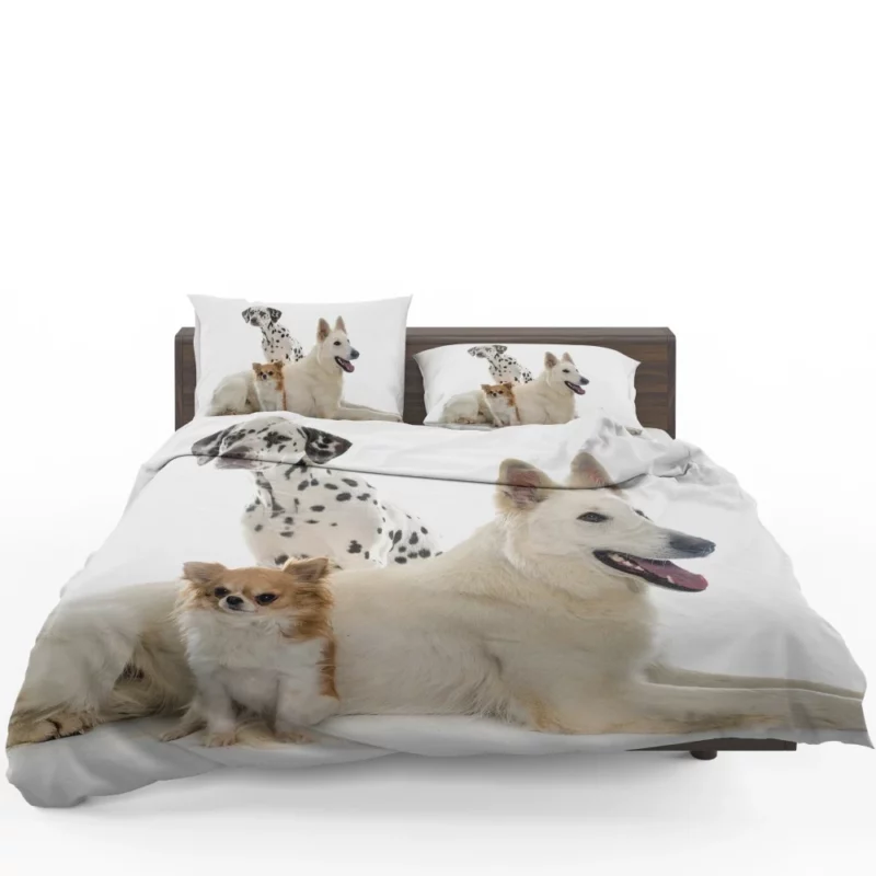 Trio of Canine Companions Unlikely Friends Bedding Set