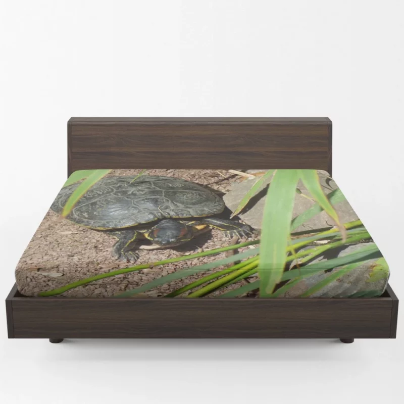 Turtle Tranquil Moment Aquatic Serenity Fitted Sheet