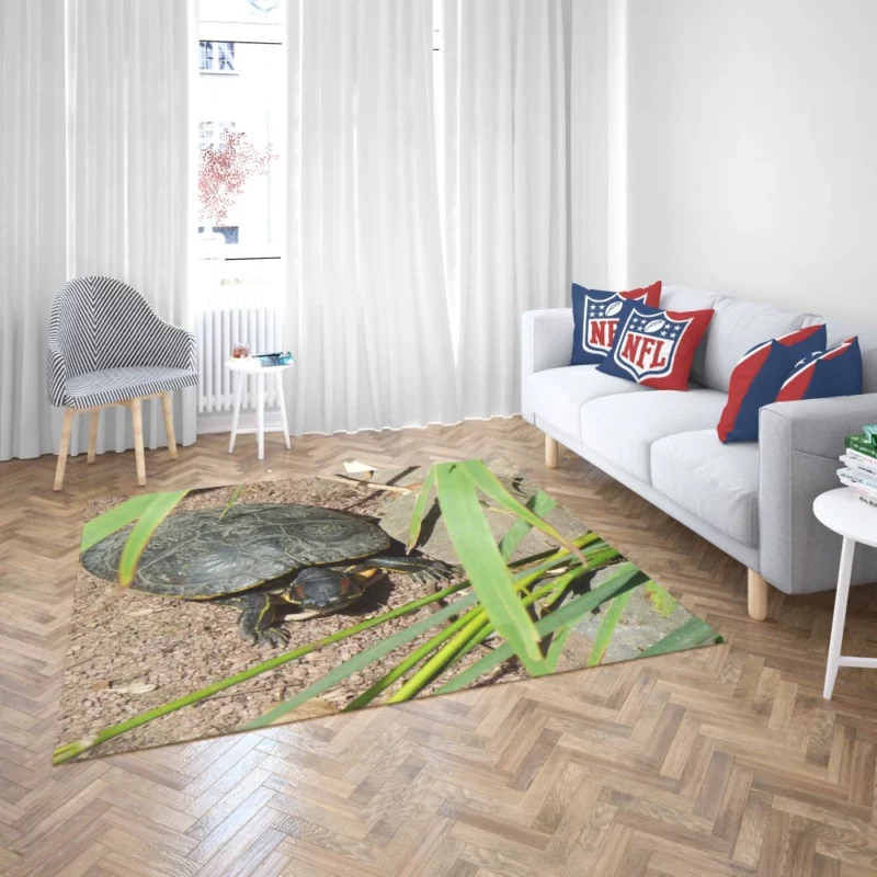 Turtle Tranquil Moment Aquatic Serenity Rug 2