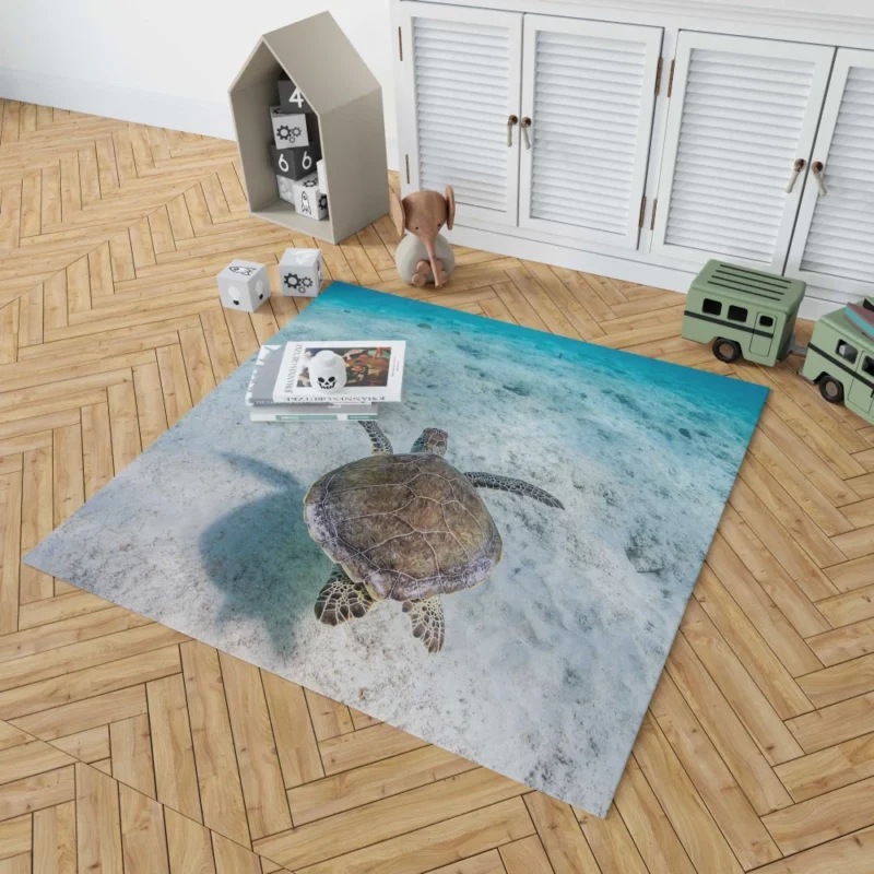 Turtle Underwater Realm Marine Wonder Rug 1