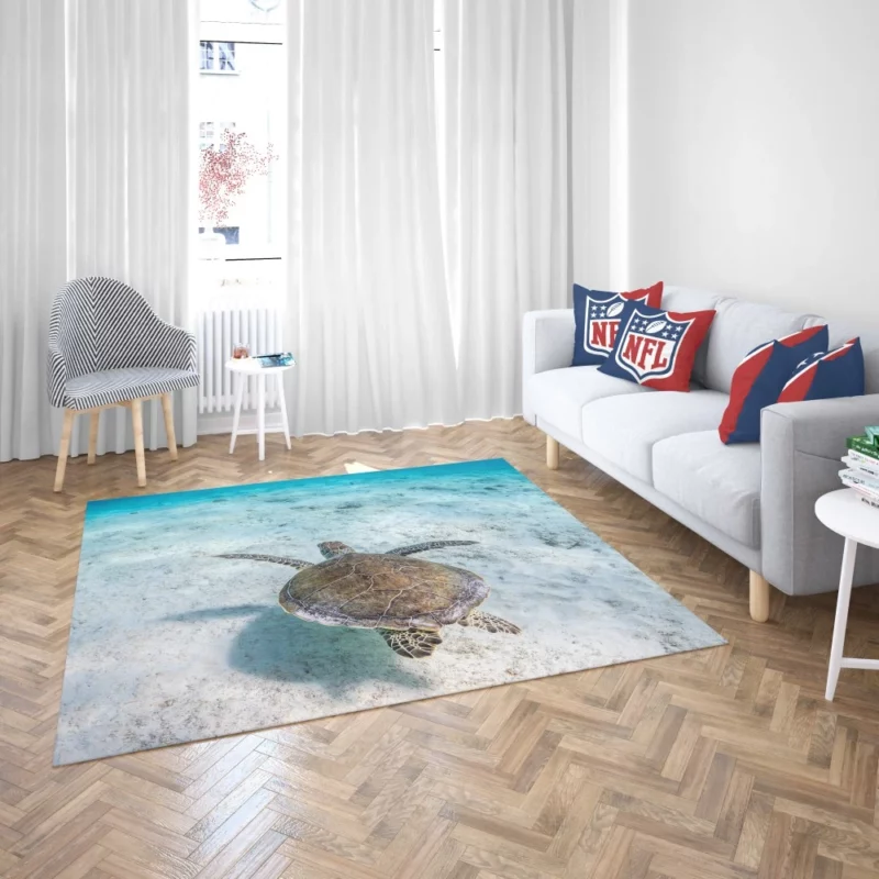 Turtle Underwater Realm Marine Wonder Rug 2