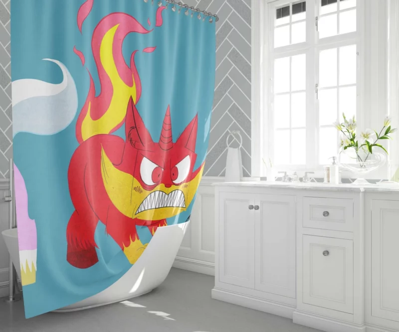 Unikitty Lego Movie Feline Unicorn Shower Curtain 1