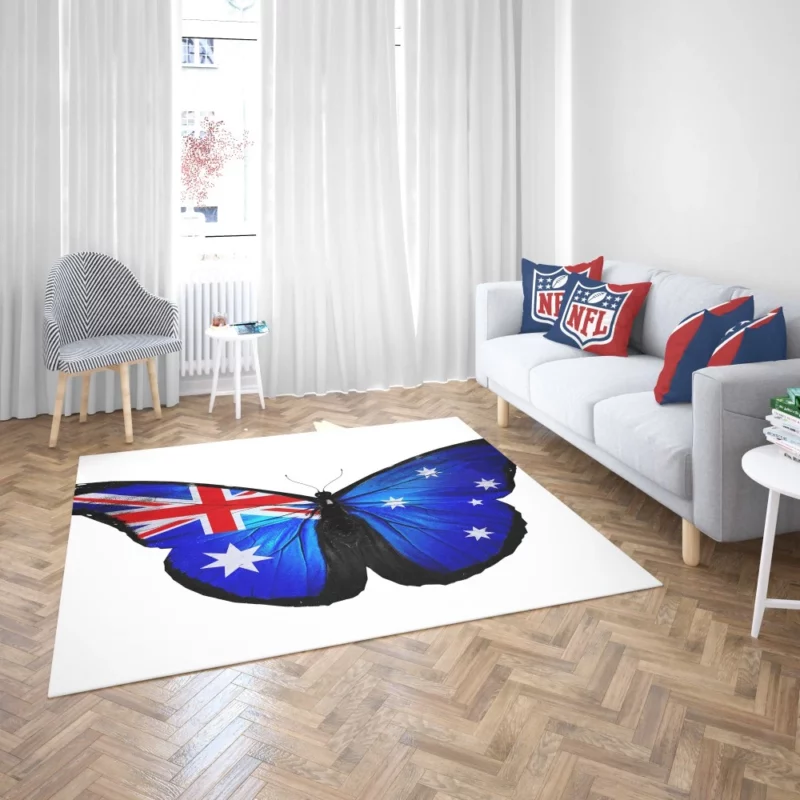 Union Jack Butterfly British Beauty Unleashed Rug 2