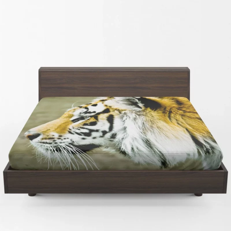 Untamed Gaze Tiger Fierce Stare Fitted Sheet