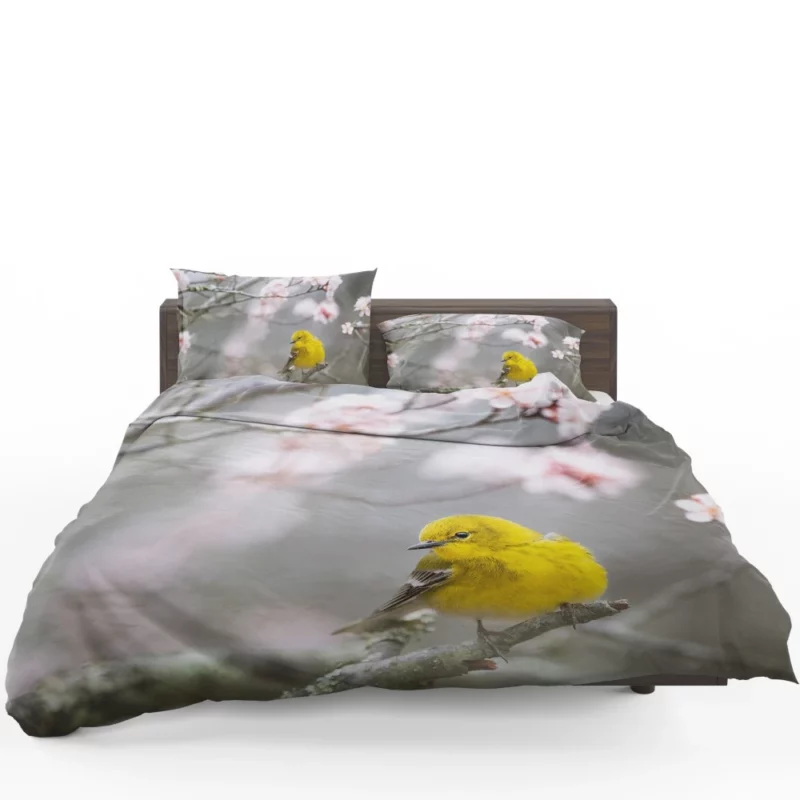 Warbler Melodic Tune Pine Dweller Bedding Set