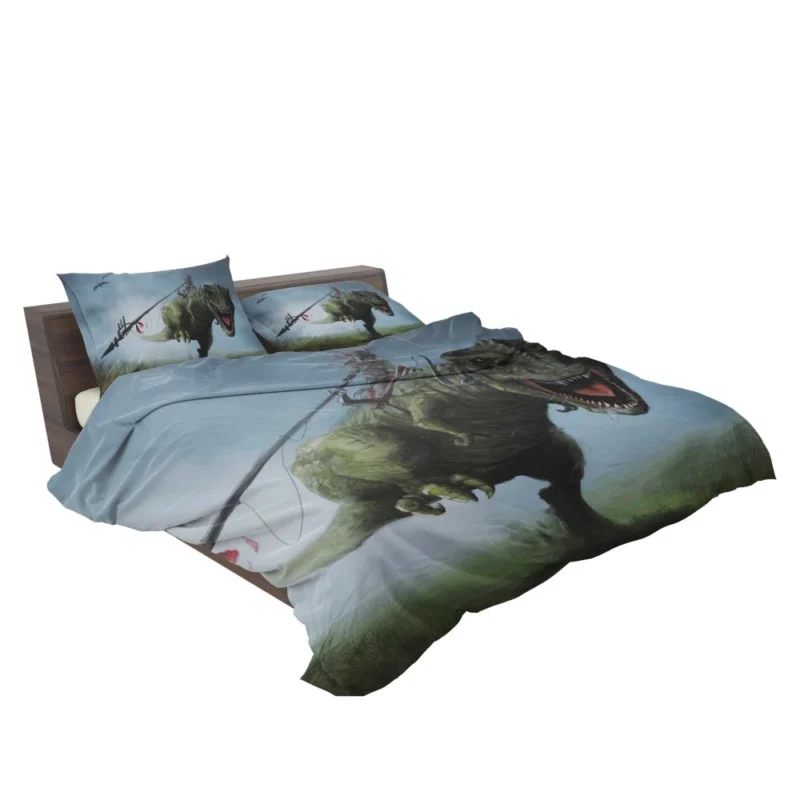 Warrior and T-Rex Mythic Alliance Bedding Set 2