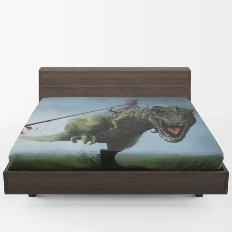 Warrior and T-Rex Mythic Alliance Fitted Sheet