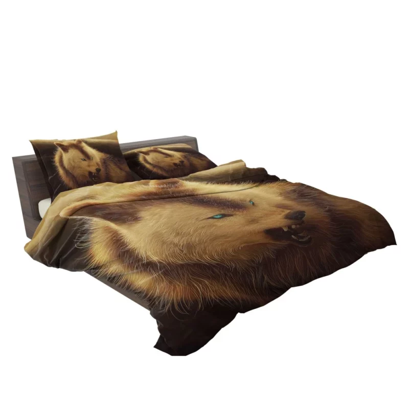 Werewolf meets Arctic Wolf A Fierce Encounter Bedding Set 2