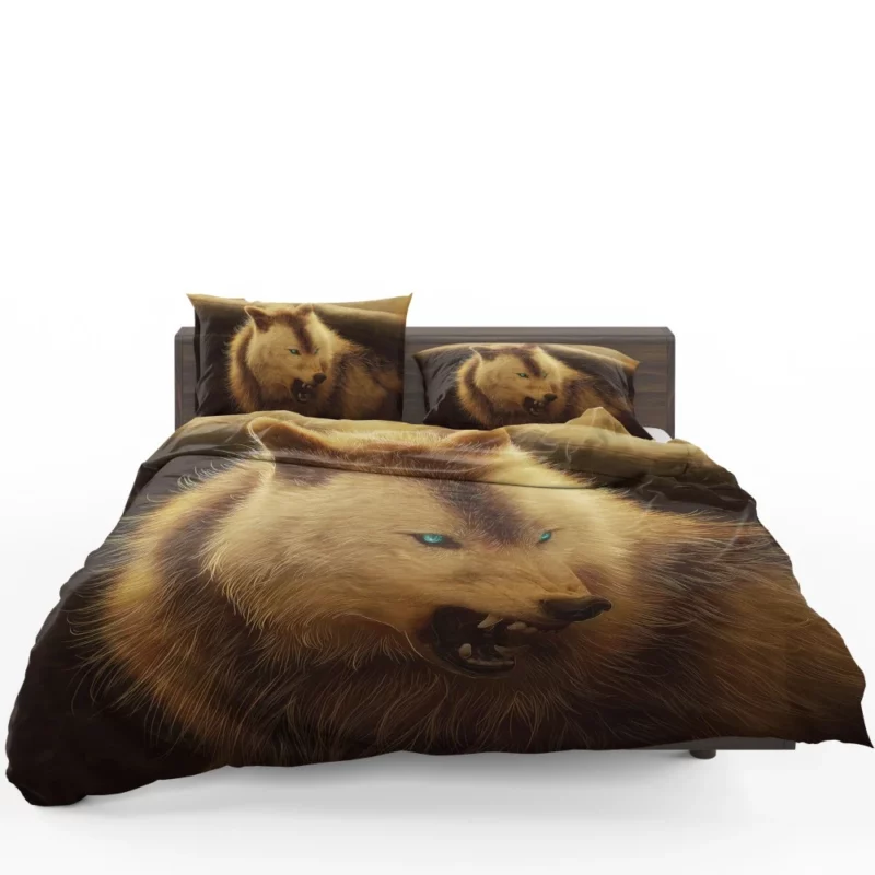 Werewolf meets Arctic Wolf A Fierce Encounter Bedding Set