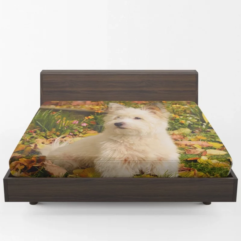 West Highland White Terrier Playful Spirit Fitted Sheet