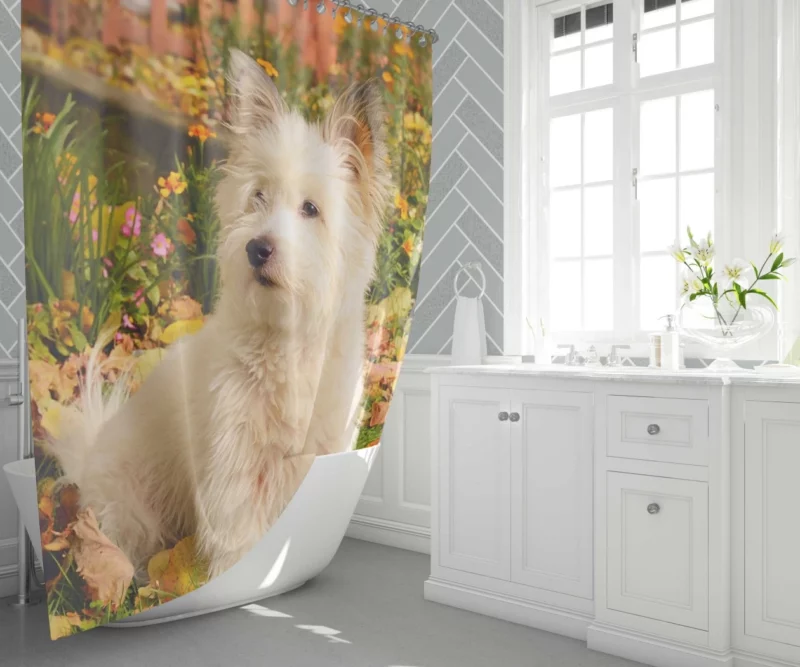 West Highland White Terrier Playful Spirit Shower Curtain 1