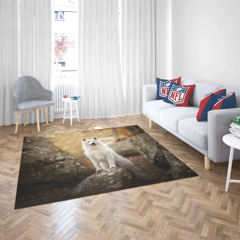 White Shepherd Depth of Field Elegance Rug 2