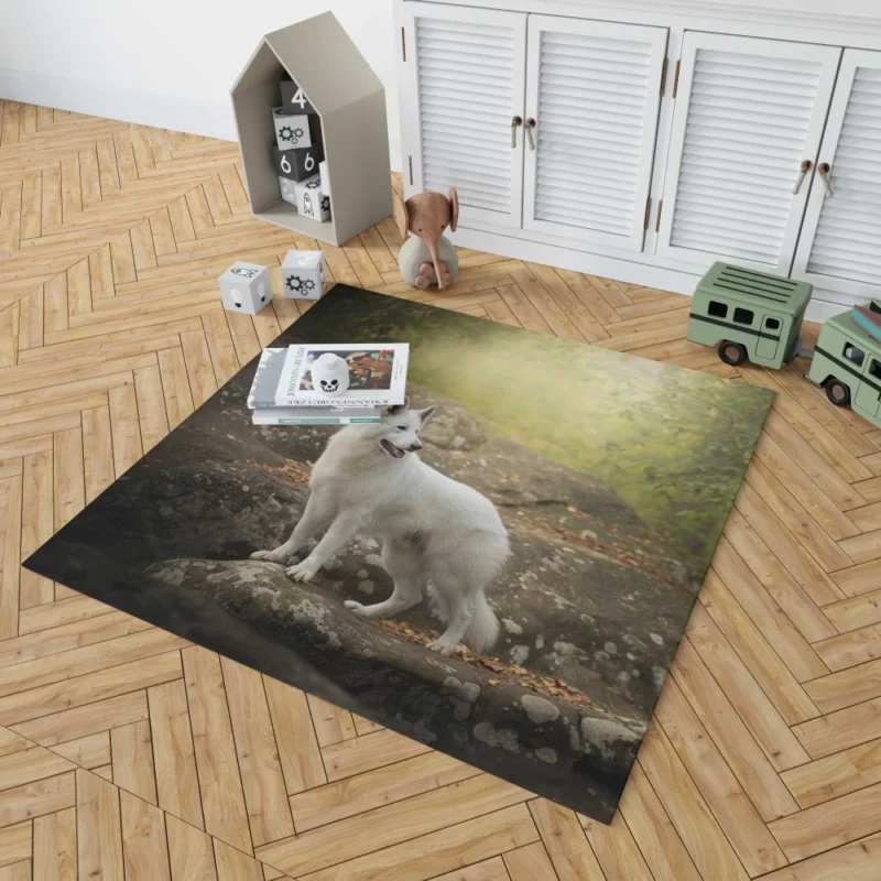 White Shepherd Enigmatic Persona Rug 1