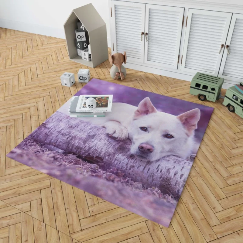 White Shepherd Noble Presence Rug 1