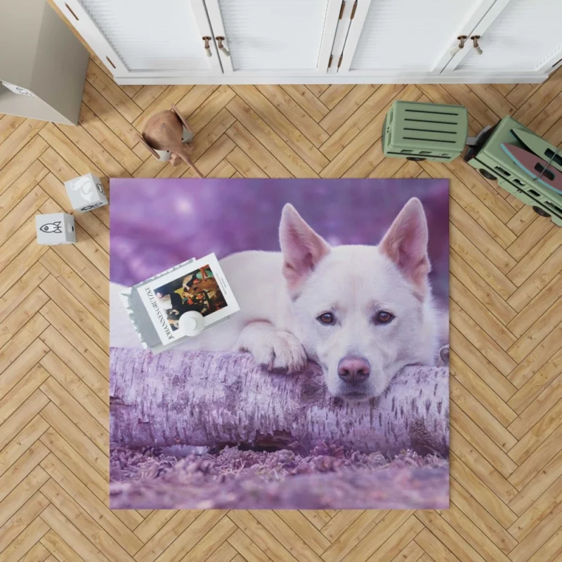 White Shepherd Noble Presence Rug