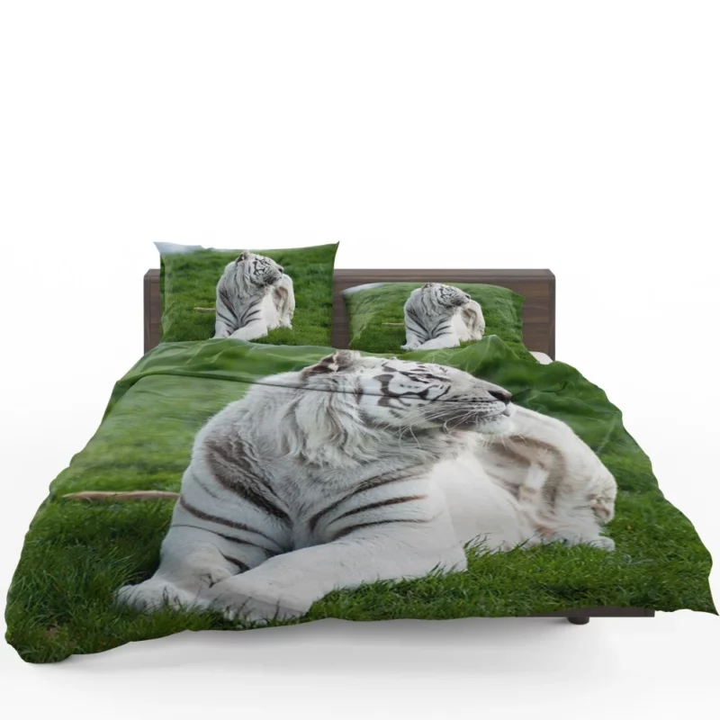 White Tiger Elegance Arctic Majesty Bedding Set