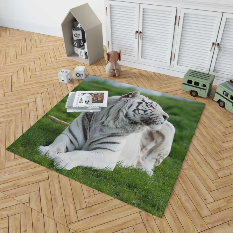 White Tiger Elegance Arctic Majesty Rug 1