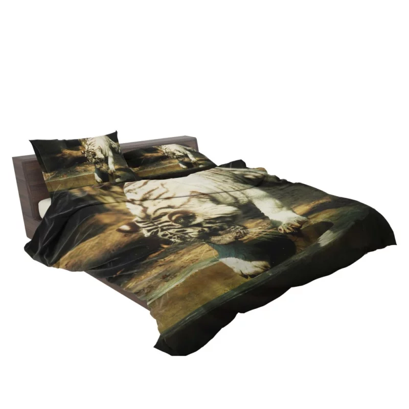 White Tiger Enigmatic Gaze Mystical Majesty Bedding Set 2