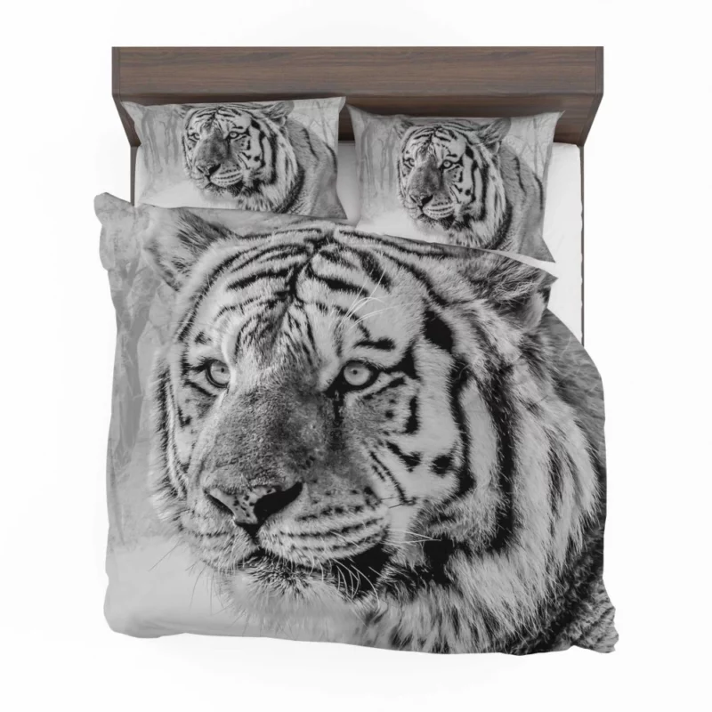 White Tiger Majestic Gaze Bedding Set 1