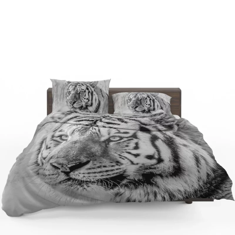 White Tiger Majestic Gaze Bedding Set