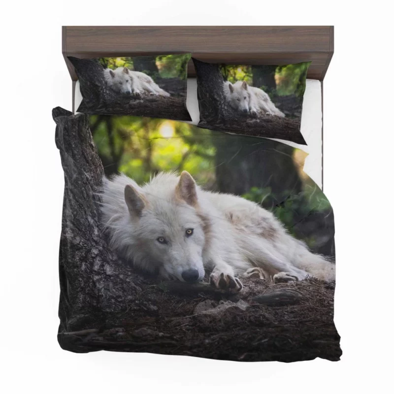 White Wolf Enigmatic Wilderness Gaze Bedding Set 1