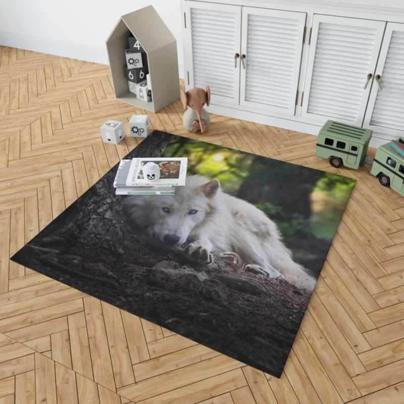 White Wolf Enigmatic Wilderness Gaze Rug 1