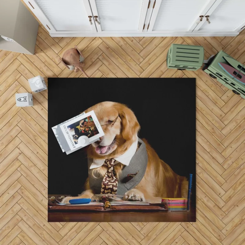 Wholesome Golden Retriever Essence Rug