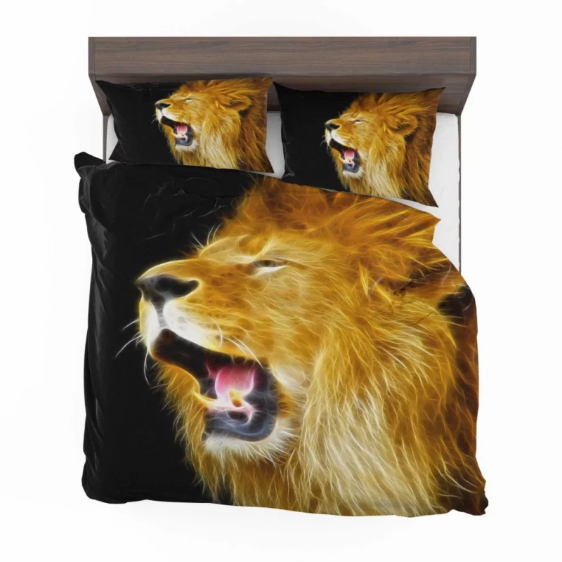 Wild Dominance Lion in Its Habitat Bedding Set 1