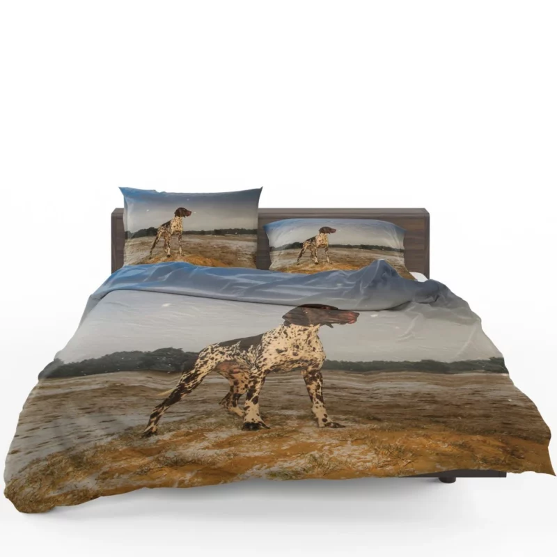 Wild German Shorthaired Pointer Gaze Bedding Set