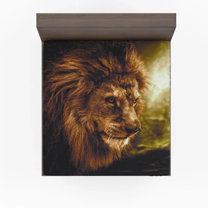 Wilderness Majesty Lion Regal Roar Fitted Sheet 1