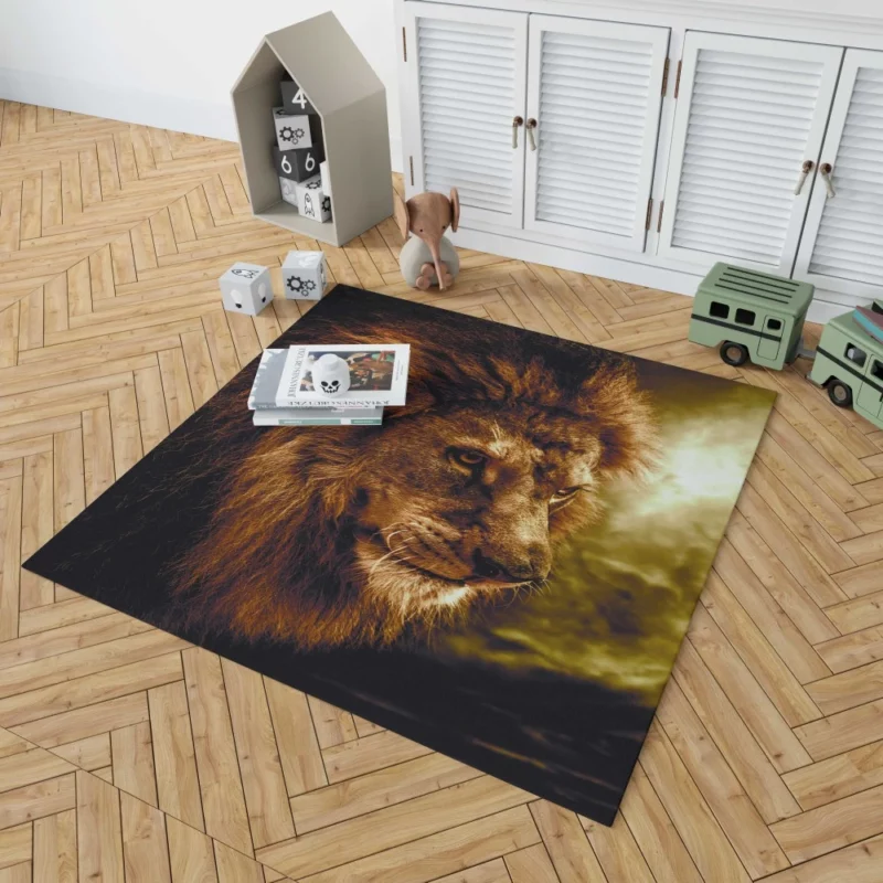 Wilderness Majesty Lion Regal Roar Rug 1