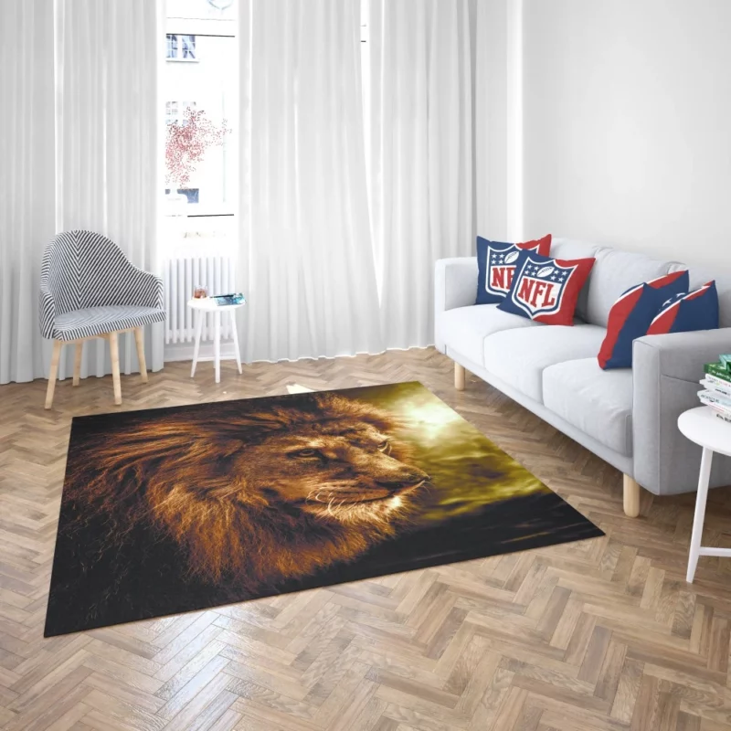 Wilderness Majesty Lion Regal Roar Rug 2