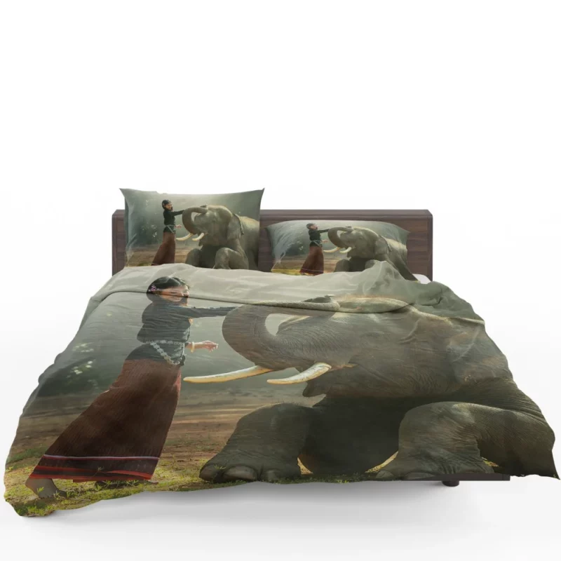 Willow Shields with Asian Elephant Grace & Majesty Bedding Set