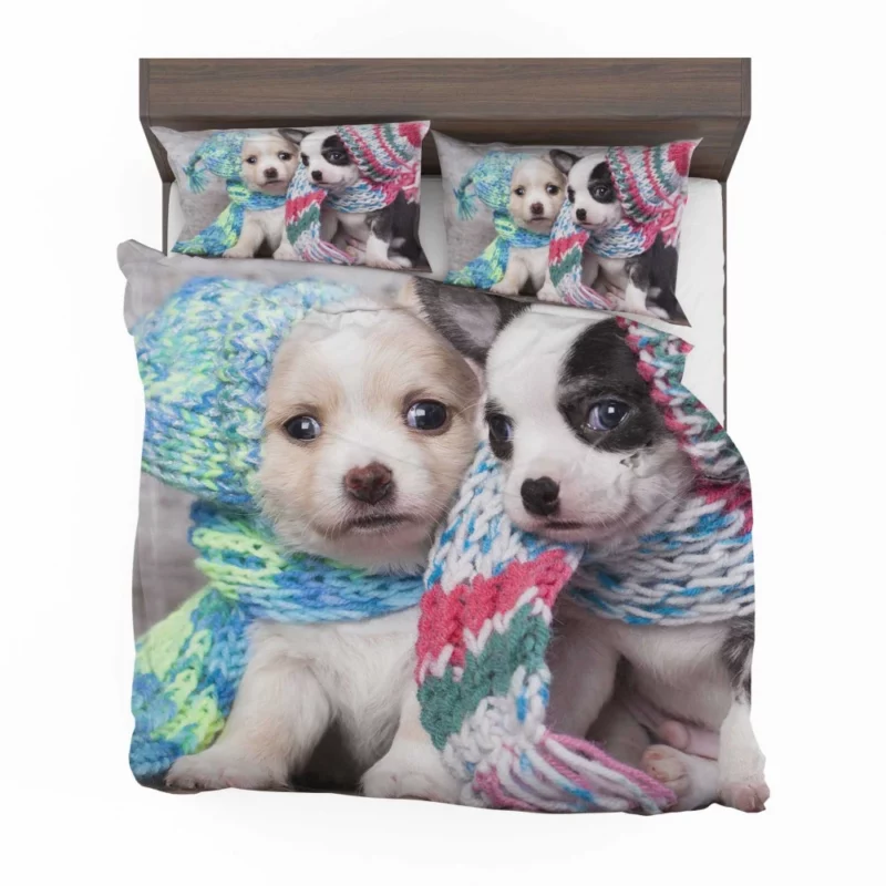 Winter Scarves & Puppy Delight Bedding Set 1