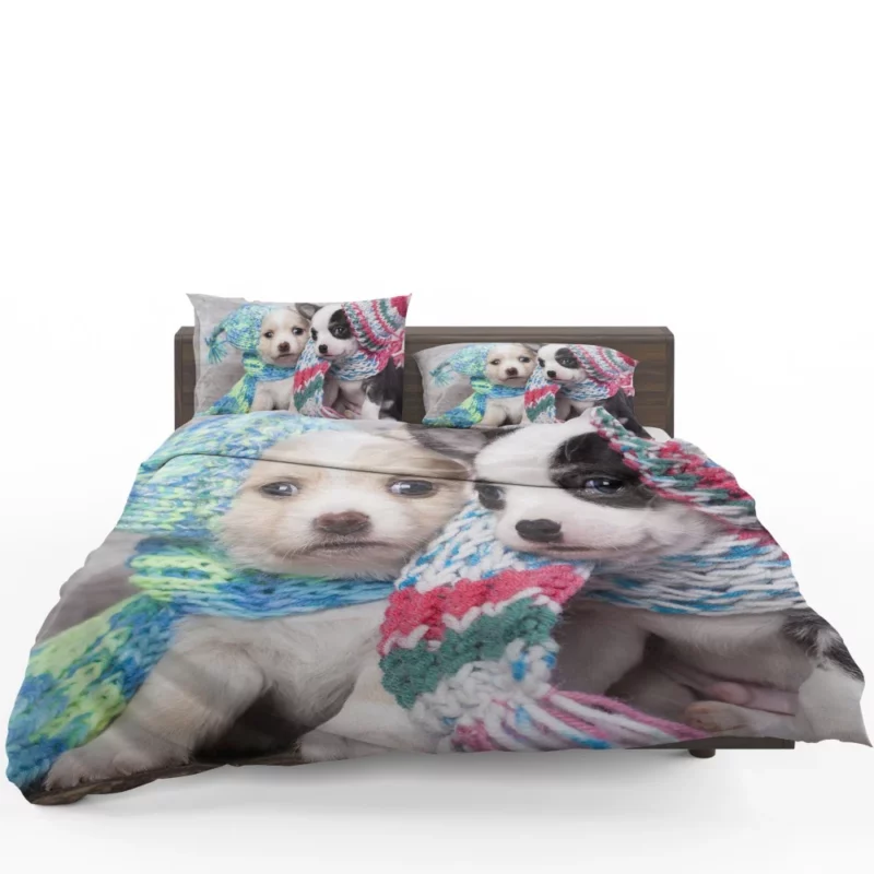 Winter Scarves & Puppy Delight Bedding Set