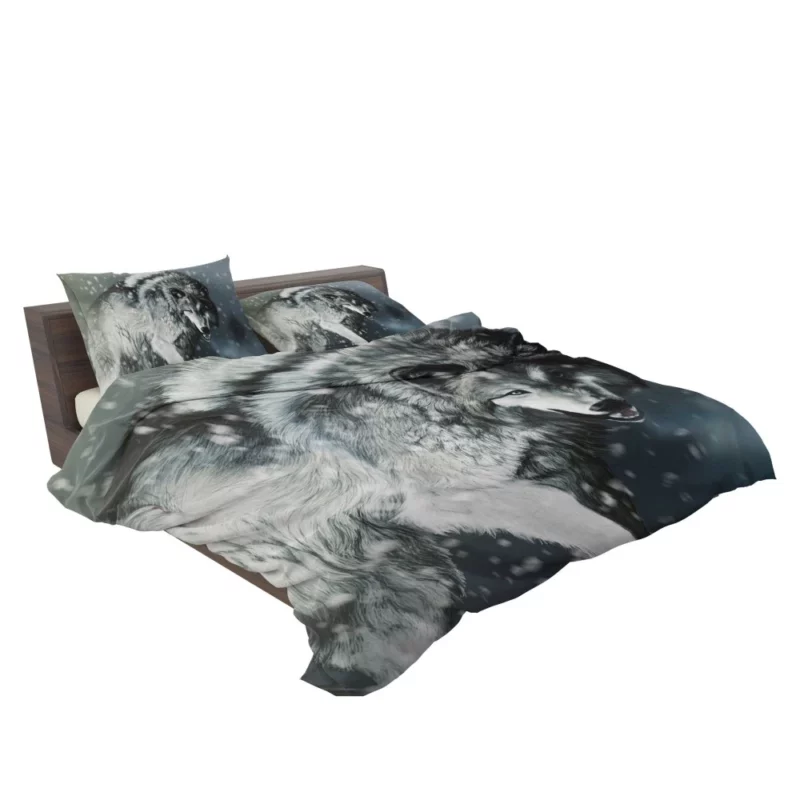 Winter Wolf Elegance Majestic Wilderness Bedding Set 2