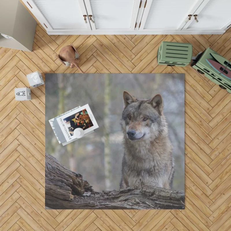 Wolf Depth of Field Rug