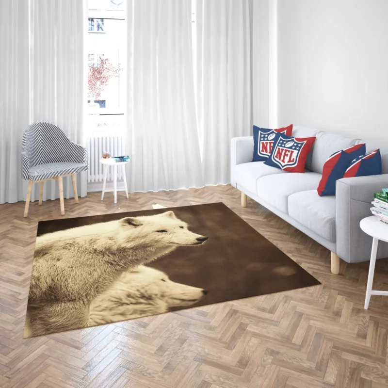 Wolf Enigmatic Gaze Wilderness Majesty Rug 2